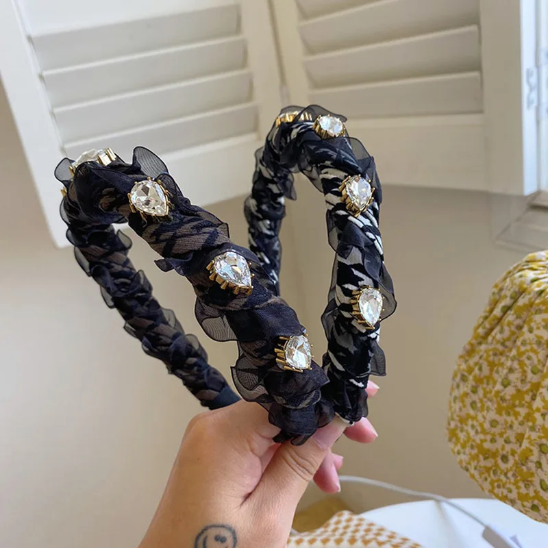 2021 Vintage Rhinestone Mesh Braided Bezel Hairband Women Clip Hair Accessories Headband Opaska Do Wlosow Bandeau Femme Diademas
2021 Vintage Rhinestone Mesh Braided Bezel Hairband Women Clip Hair Accessories Headband Opaska Do Wlosow Bandeau Femme Diademas