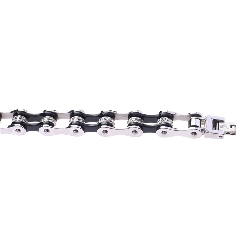 2021 New Style Double Color Bicycle Chain Bracelets For Men Women Kids Fashion Stainless Steel Braided Bangle With Crystal Stone
2021 New Style Double Color Bicycle Chain Bracelets For Men Women Kids Fashion Stainless Steel Braided Bangle With Crystal Stone