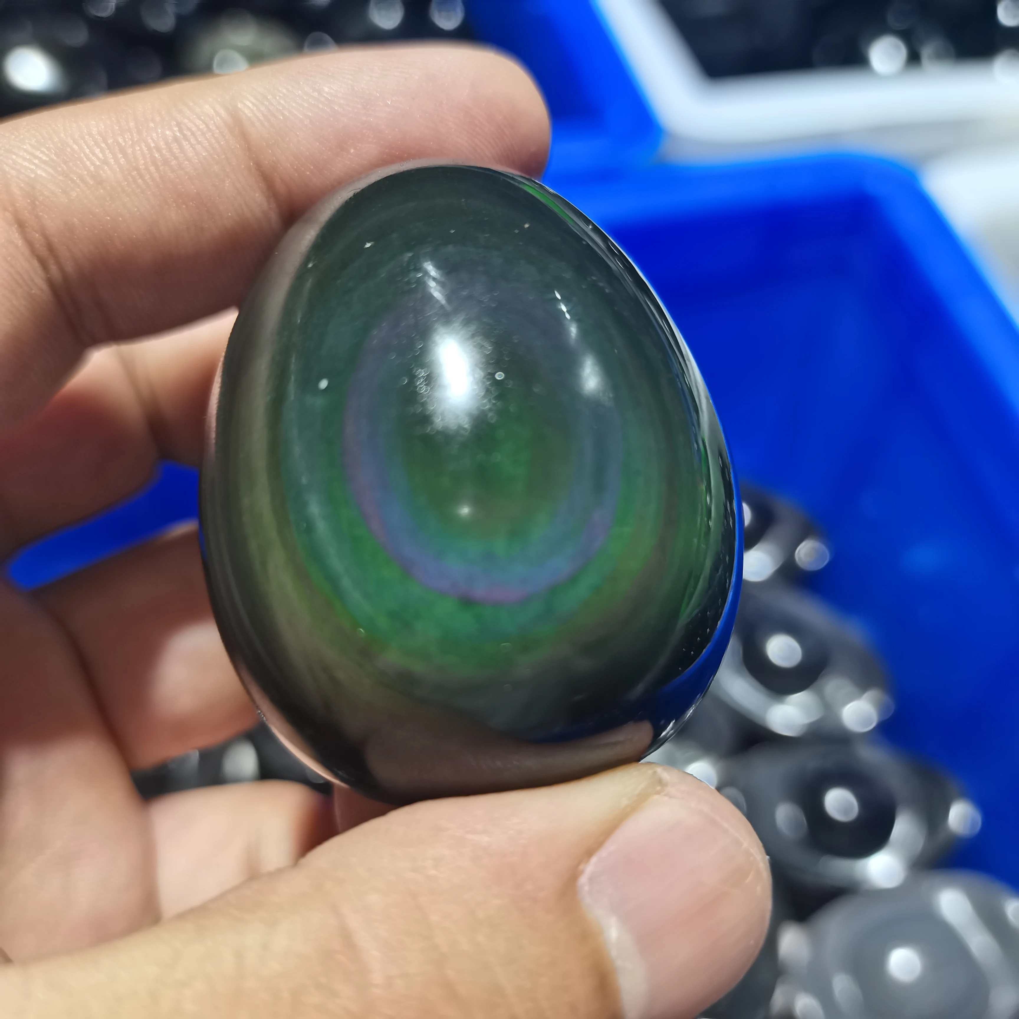1PC High Quality Natural Rainbow Hand Carved Obsidian Egg Mineral Reiki Healing Gemstone
1PC High Quality Natural Rainbow Hand Carved Obsidian Egg Mineral Reiki Healing Gemstone