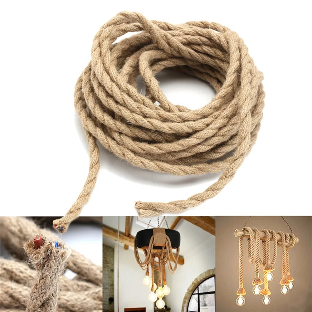 Vintage Rope Electric Wire Retro Hemp Braided Electric Cable 10M For DIY Rustic Wedding Christmas Party Decoration Accessories
Vintage Rope Electric Wire Retro Hemp Braided Electric Cable 10M For DIY Rustic Wedding Christmas Party Decoration Accessories