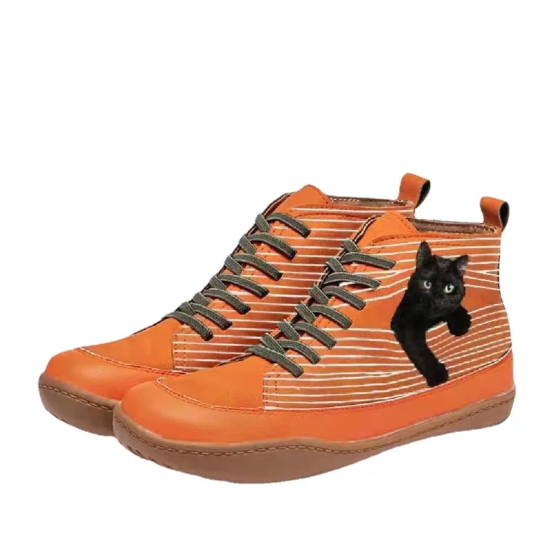 Europe Plus Size Short Boots Women Ankle 2021 New Flat-bottomed High-top Printing Totem Cross Strap Platform Boots for Women
Europe Plus Size Short Boots Women Ankle 2021 New Flat-bottomed High-top Printing Totem Cross Strap Platform Boots for Women