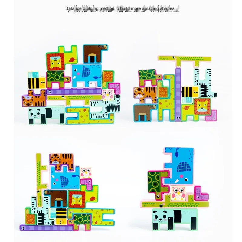 3D Wooden Colorful Cartoon Animal Learning Puzzle Wooden Toys for Children Preschool Imagination Educational Toy Gift
3D Wooden Colorful Cartoon Animal Learning Puzzle Wooden Toys for Children Preschool Imagination Educational Toy Gift