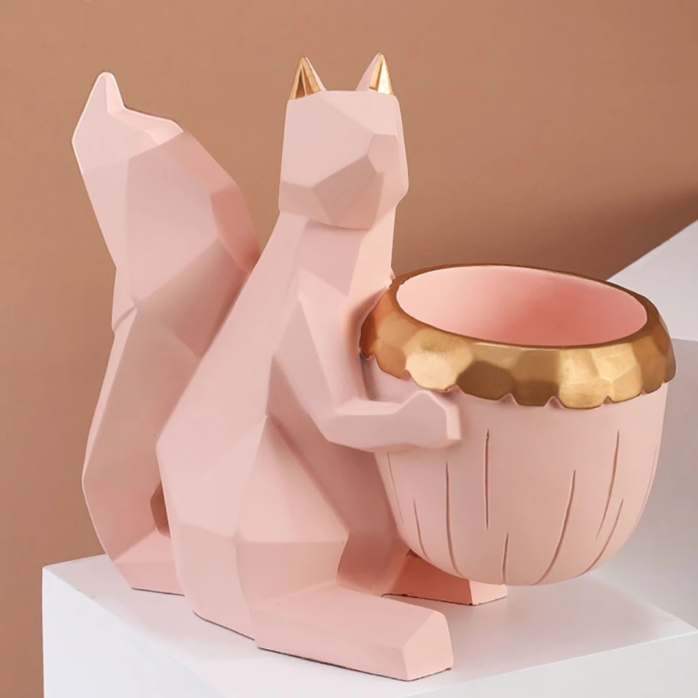Cool Squirrel Resin Figurine Snacks Makeup Storage Tray Flower Vase Home Decoration Room Decor Bedroom Ornament Art Sculpture
Cool Squirrel Resin Figurine Snacks Makeup Storage Tray Flower Vase Home Decoration Room Decor Bedroom Ornament Art Sculpture