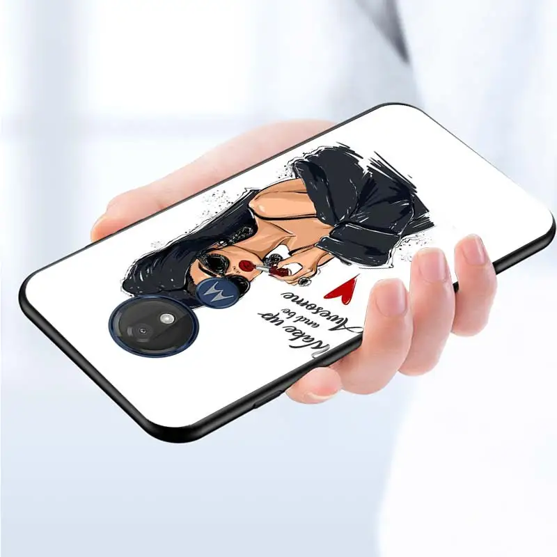 Fashion Girl Coffee for Motorola G9 G8 G E7 E6 One Play Marco Hyper Fusion Stylus Power Edge Plus Black Phone Case
Fashion Girl Coffee for Motorola G9 G8 G E7 E6 One Play Marco Hyper Fusion Stylus Power Edge Plus Black Phone Case