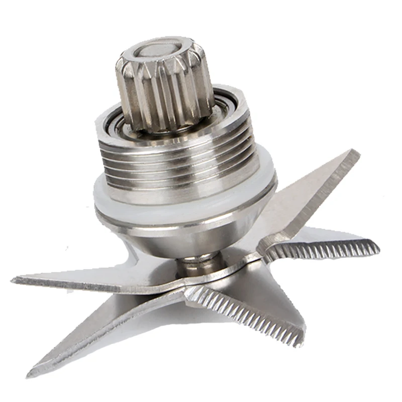 Commercial grade blender spare parts 420 stainless steel hardened six mixing and cutting blades knives knife complete assembly 
Commercial grade blender spare parts 420 stainless steel hardened six mixing and cutting blades knives knife complete assembly
