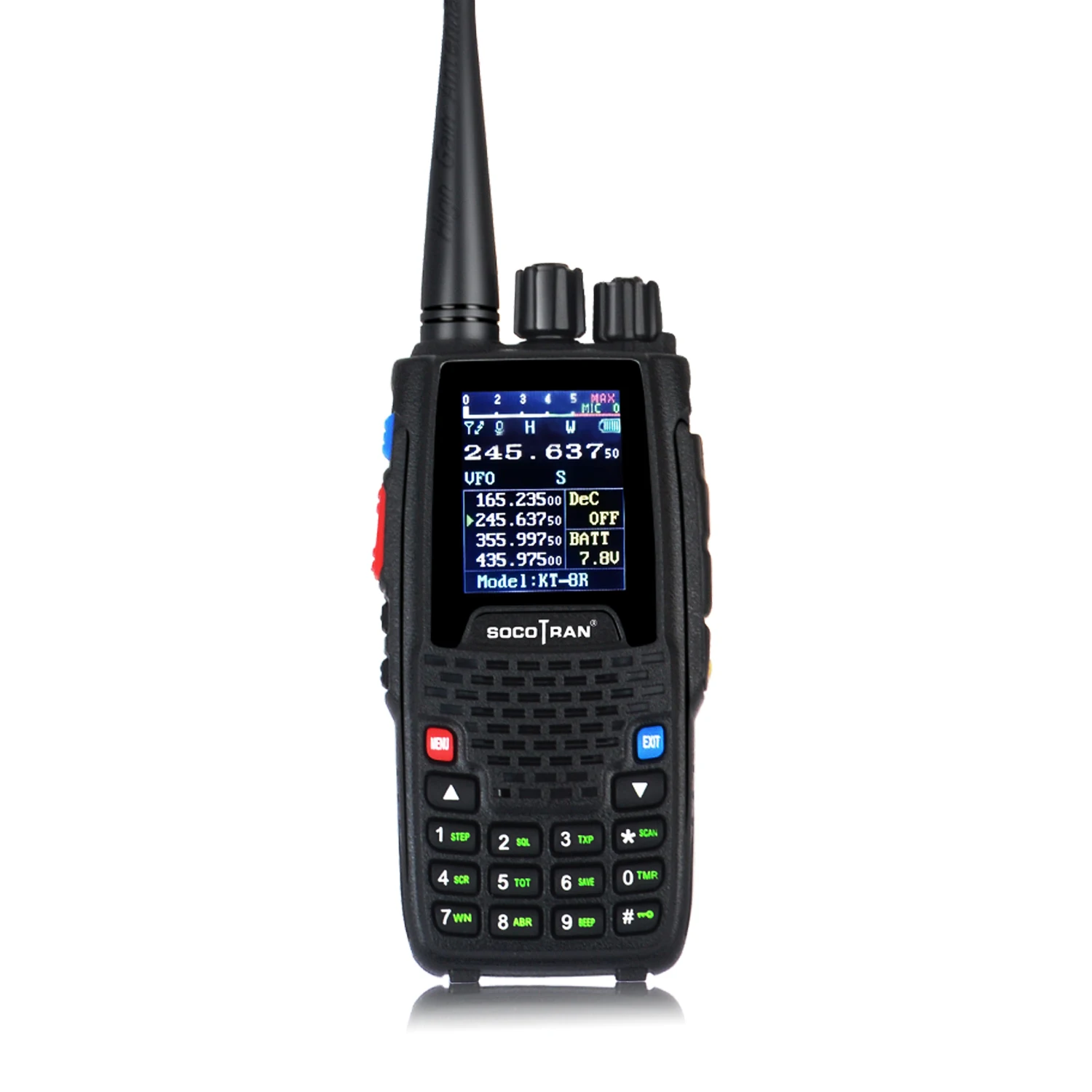 Quad Band handheld Two-Way Radio KT-8R 4 band Walkie Talkie Outdoor Intercom UHF VHF Ham Transceiver 
Quad Band handheld Two-Way Radio KT-8R 4 band Walkie Talkie Outdoor Intercom UHF VHF Ham Transceiver