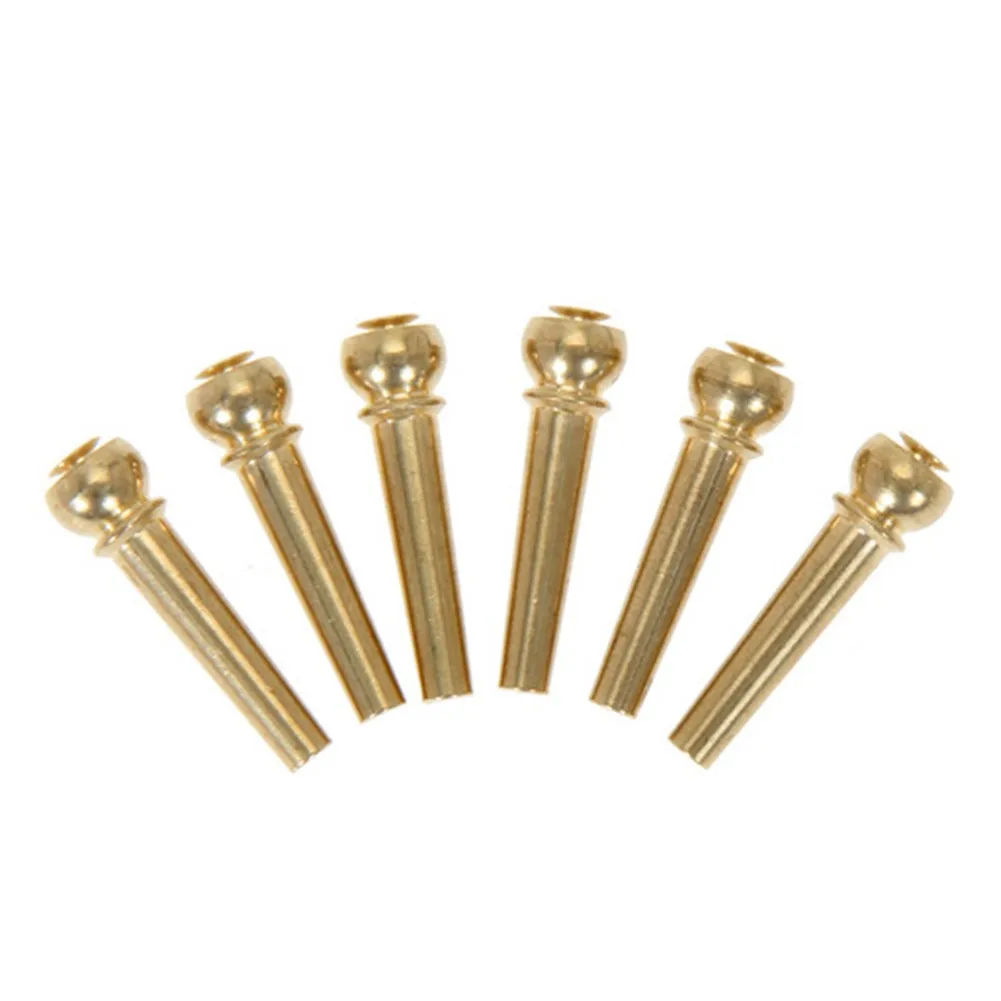 Guitar Bridge Pins 6pcs Pure Brass Endpin For Acoustic Guitar 6 Strings Nail Peg Enhances Tone Quality Basses Parts Accessories
Guitar Bridge Pins 6pcs Pure Brass Endpin For Acoustic Guitar 6 Strings Nail Peg Enhances Tone Quality Basses Parts Accessories