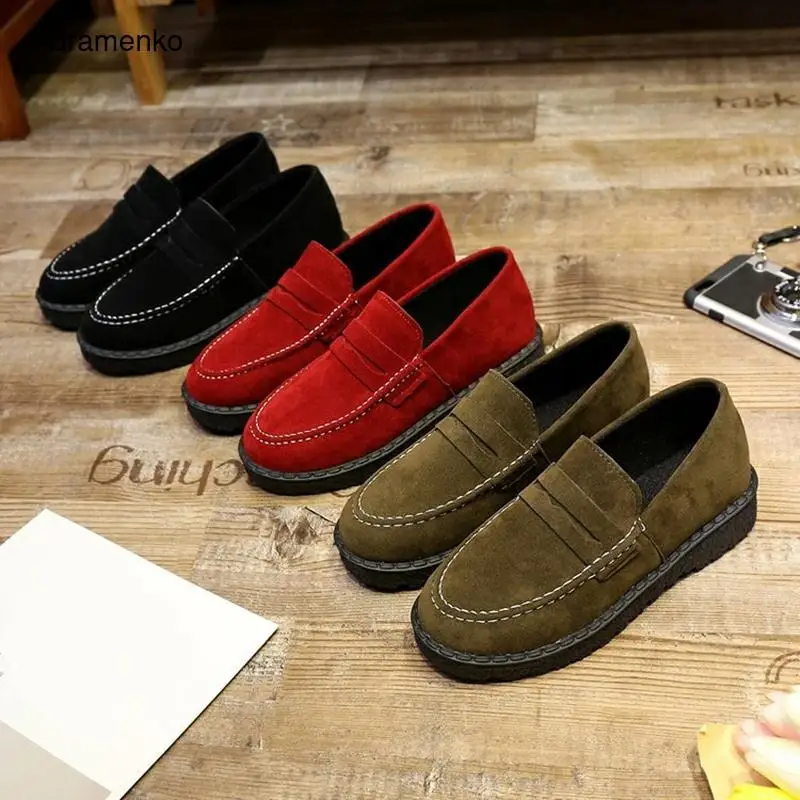 Shoes Fashion Creepers Platform Autumn Shoes Slip-on For Women Red Black Casual Shoes Women Loafers Flats For Woman Size 35-40
Shoes Fashion Creepers Platform Autumn Shoes Slip-on For Women Red Black Casual Shoes Women Loafers Flats For Woman Size 35-40