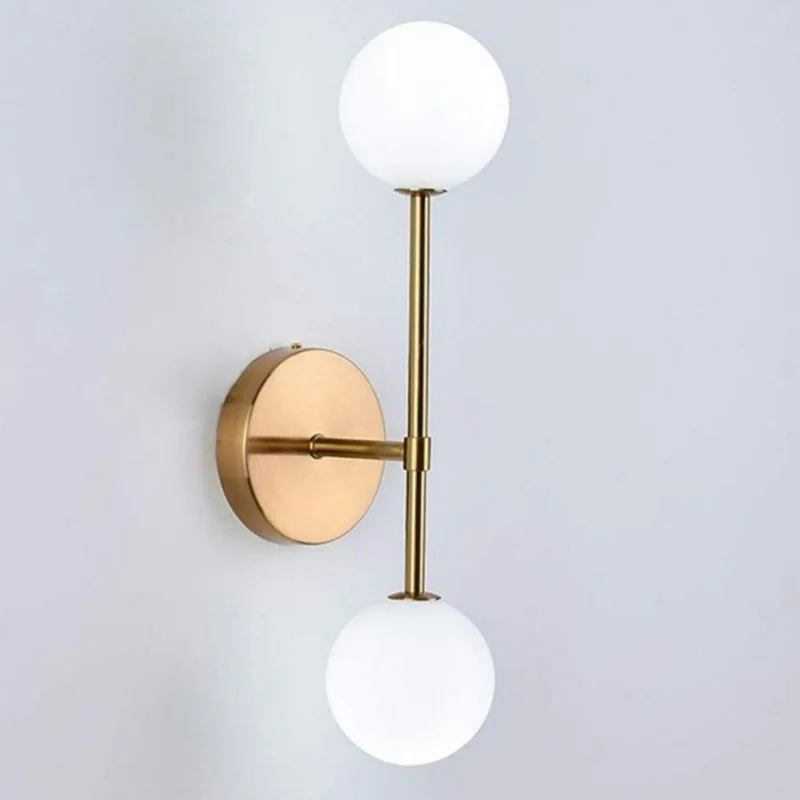 Modern minimalist golden glass wall lamp Nordic creative bedroom living room aisle staircase personality bedside lamp LB10104
Modern minimalist golden glass wall lamp Nordic creative bedroom living room aisle staircase personality bedside lamp LB10104