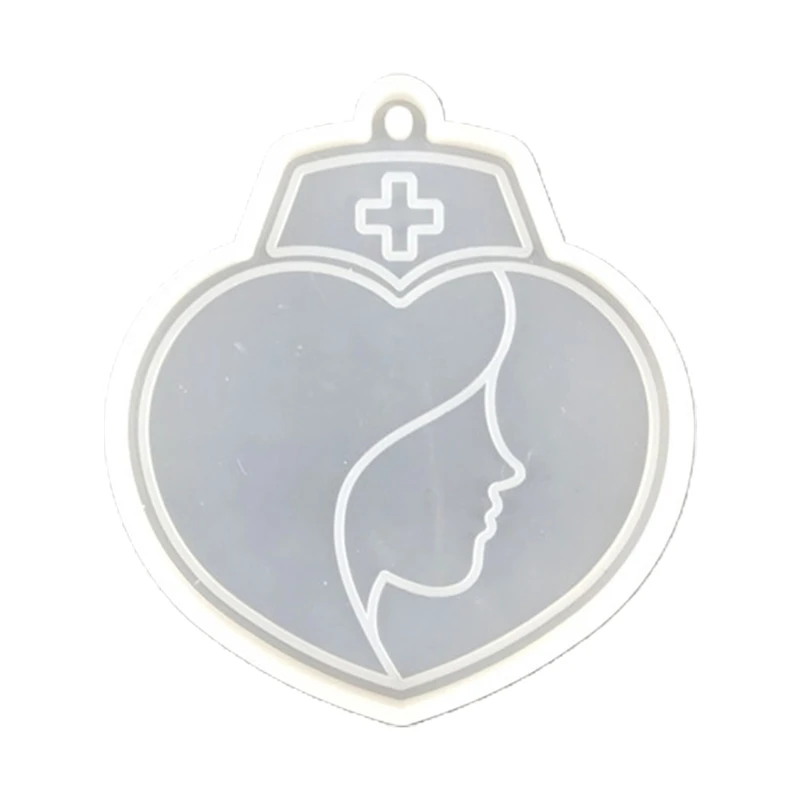 N58F Nurse Silicone Mold for DIY Keychain Necklace Charms Epoxy Resin Jewelry Making
N58F Nurse Silicone Mold for DIY Keychain Necklace Charms Epoxy Resin Jewelry Making