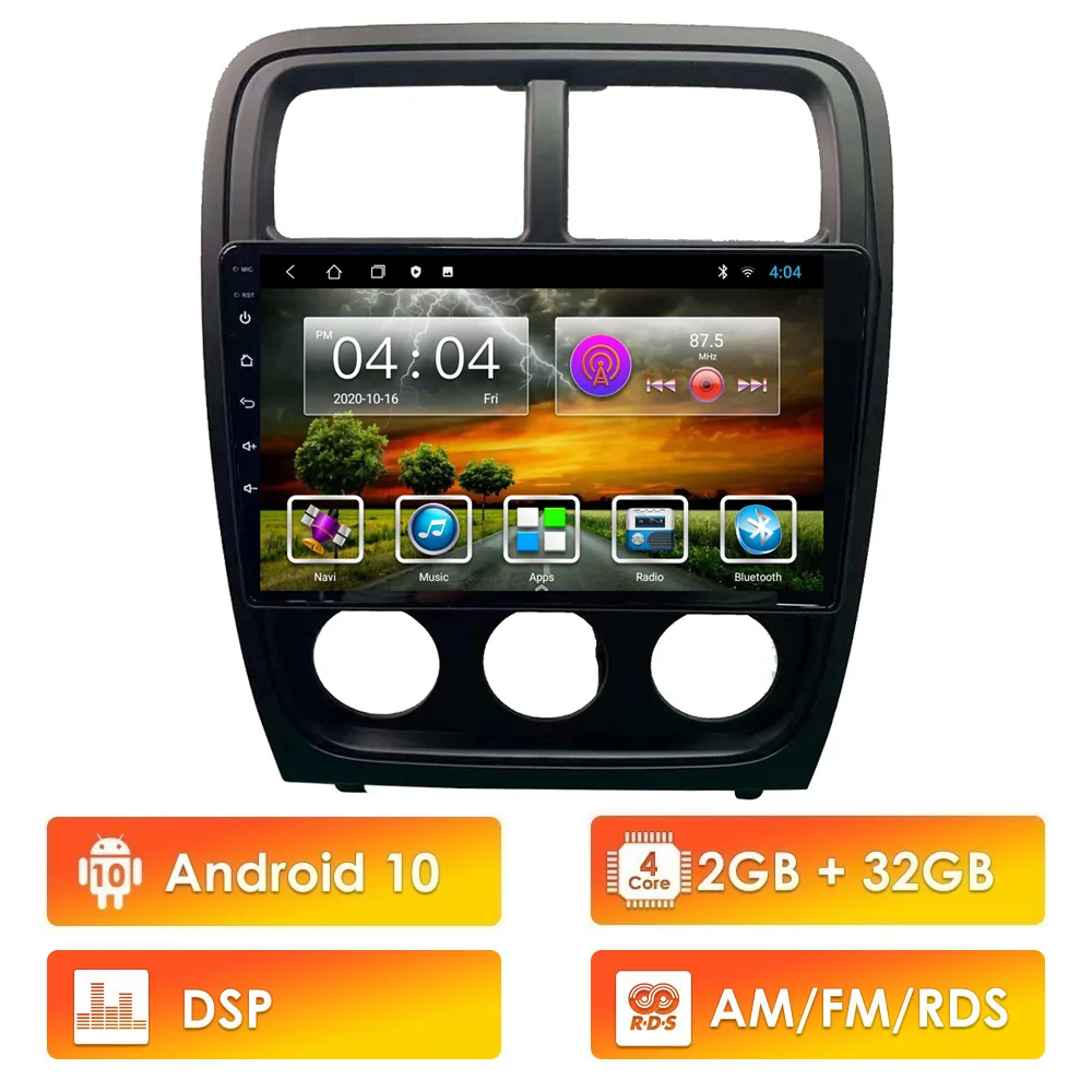 For Dodge Caliber Head Unit 2009-2012 2 Din 9" Android 10 RDS DSP Car Multimedia Video Audio FM BT GPS Navigation Player
For Dodge Caliber Head Unit 2009-2012 2 Din 9" Android 10 RDS DSP Car Multimedia Video Audio FM BT GPS Navigation Player