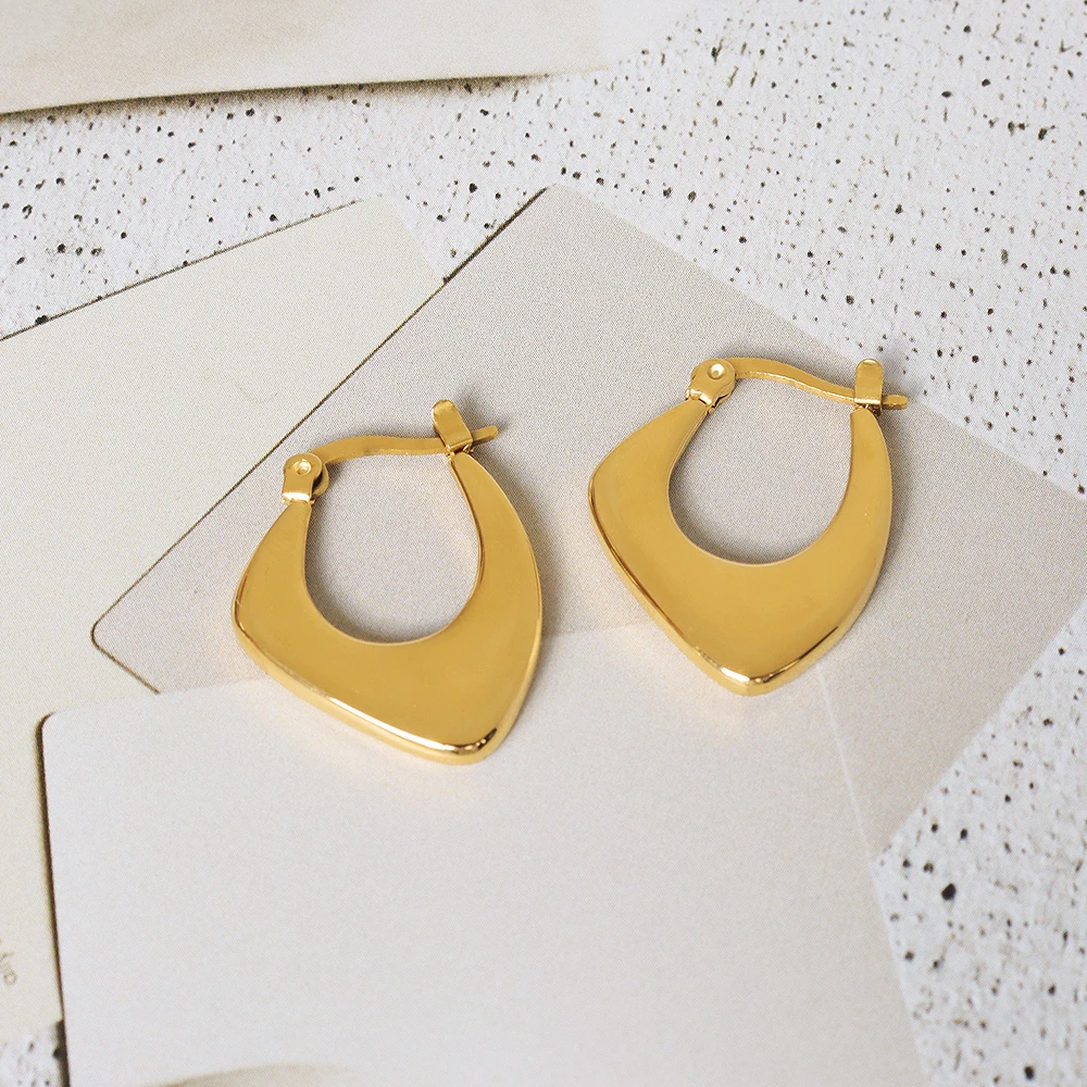 New Trendy Women Geometric Simplicity Earring Stainless Steel Gold Color Earrings for Female Girls
New Trendy Women Geometric Simplicity Earring Stainless Steel Gold Color Earrings for Female Girls