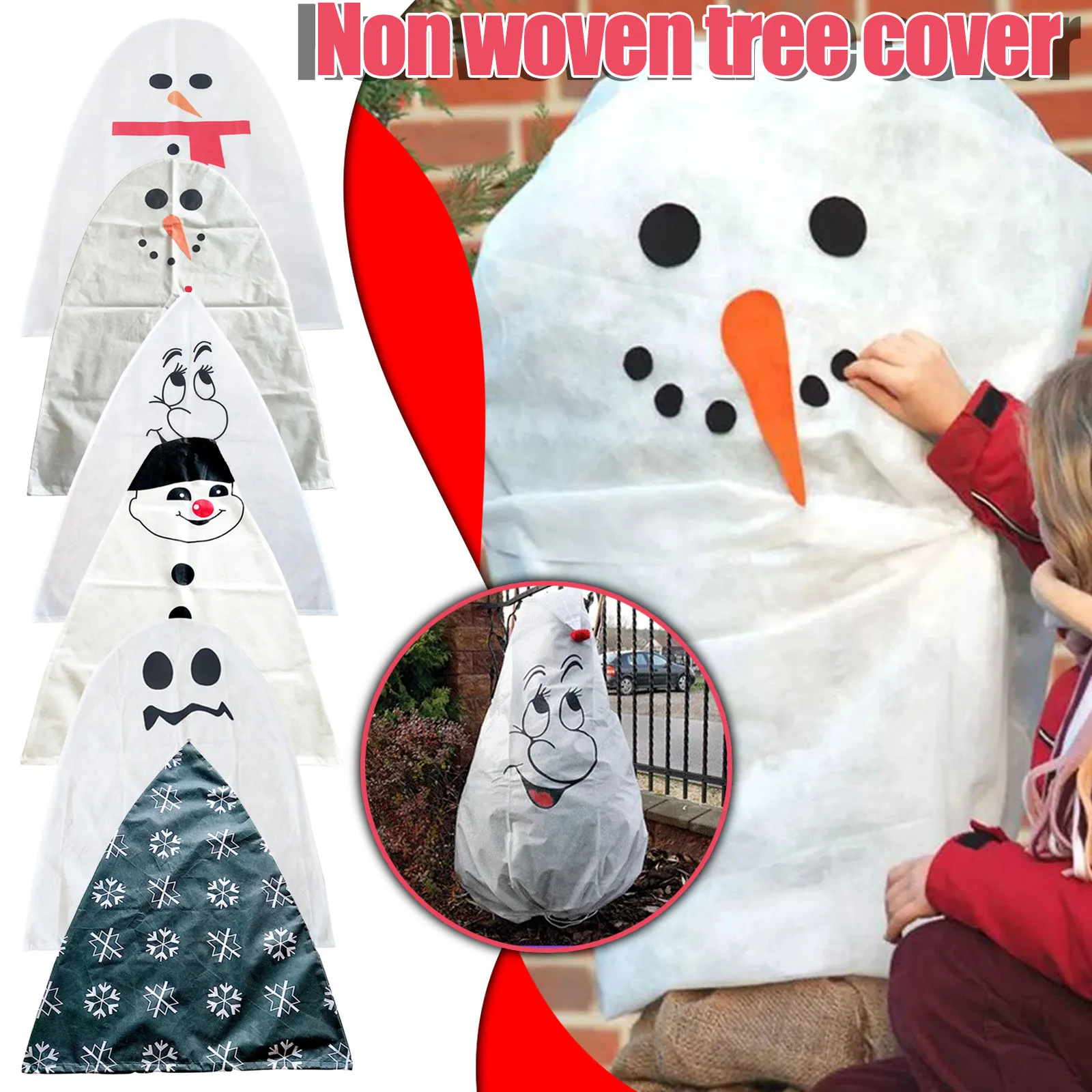 1PC Snowman Plant Cover Non-woven Cold And Insect Protecting Bag Frost Winter Vegetation Protection For Yard Garden Tree Cover
1PC Snowman Plant Cover Non-woven Cold And Insect Protecting Bag Frost Winter Vegetation Protection For Yard Garden Tree Cover