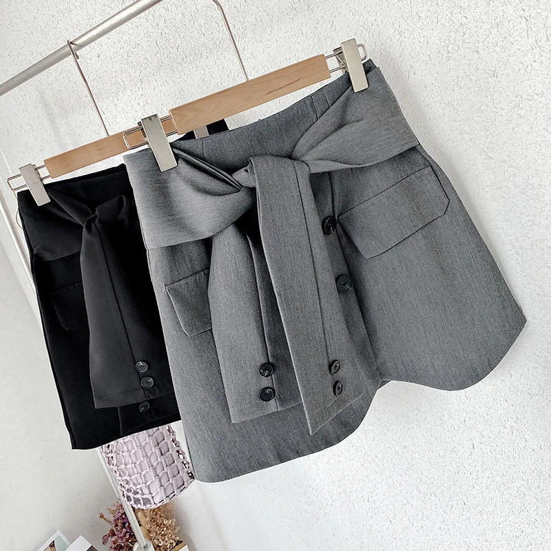 Korean Style Irregular Design Mini Skirt Women High Waist With Sashes Button Patchwork Streetwear Female Bottom Short Skirt
Korean Style Irregular Design Mini Skirt Women High Waist With Sashes Button Patchwork Streetwear Female Bottom Short Skirt