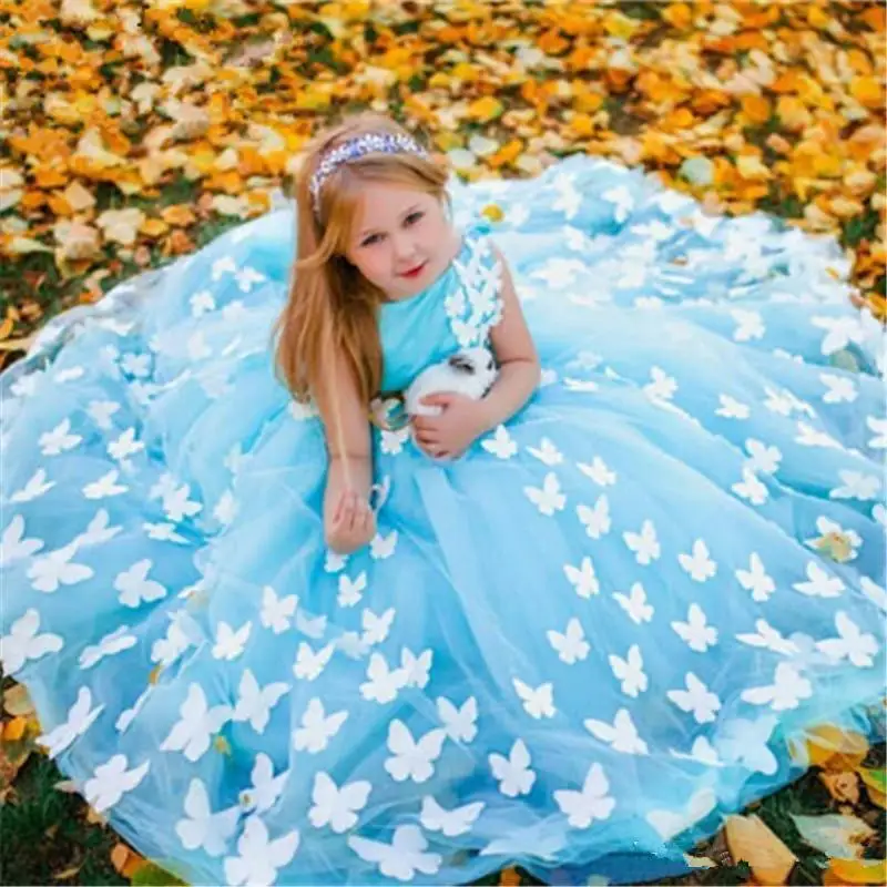 2021 New Charming Blue Flower Girls Dresses Sleeveless Jewel Neck Kids Party Gowns Ball Gown Kids Formal Wear with Florals
2021 New Charming Blue Flower Girls Dresses Sleeveless Jewel Neck Kids Party Gowns Ball Gown Kids Formal Wear with Florals