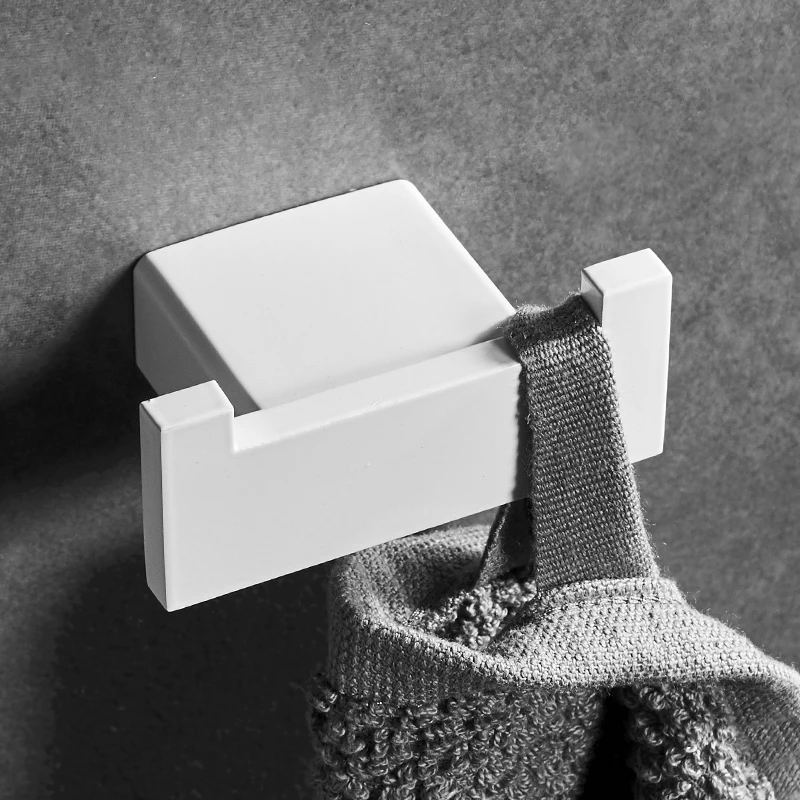 White Painted Stainless Steel Single Robe Hooks Wall Hang Mounted Towel Hook Clothes Hook Bathroom Hardware 
White Painted Stainless Steel Single Robe Hooks Wall Hang Mounted Towel Hook Clothes Hook Bathroom Hardware