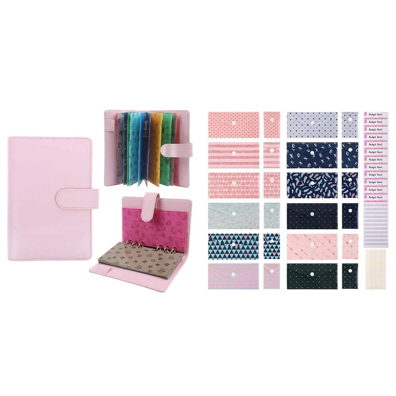 24 Pcs Budget Envelopes Laminated Cash Envelope with 28 Pcs PU Leather Budget Planner Organizer Cash Envelope System
24 Pcs Budget Envelopes Laminated Cash Envelope with 28 Pcs PU Leather Budget Planner Organizer Cash Envelope System