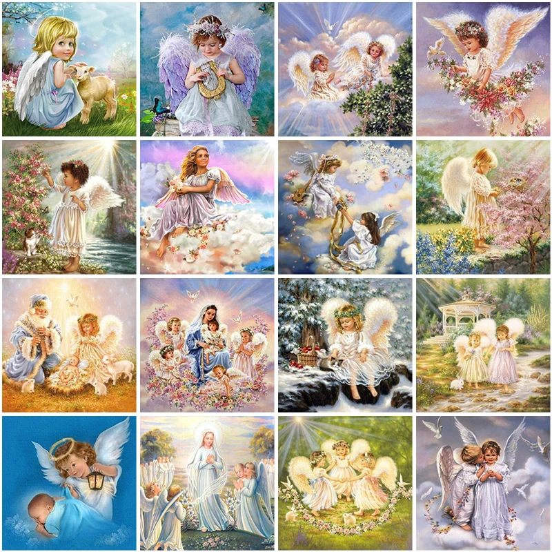 Full Square Round DIY 5D Diamond Painting Angel Diamond Embroidery Portrait Rhinestones Diamond Mosaic Crystal Cross Stitch Kit
Full Square Round DIY 5D Diamond Painting Angel Diamond Embroidery Portrait Rhinestones Diamond Mosaic Crystal Cross Stitch Kit