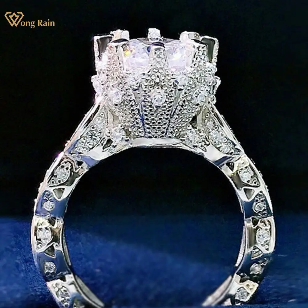 Wong Rain 925 Sterling Silver Created Moissanite Diamonds Gemstone Engagement Personality Vintage Rings Fine Jewelry Wholesale
Wong Rain 925 Sterling Silver Created Moissanite Diamonds Gemstone Engagement Personality Vintage Rings Fine Jewelry Wholesale
