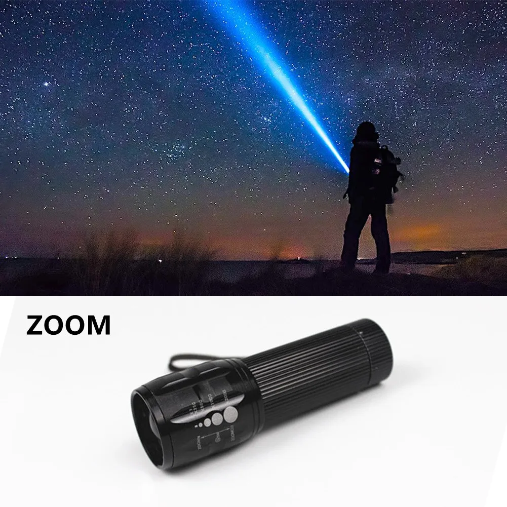 Outdoor Zoom LED Super Bright Flashlight MINI Torch Lamp Light New Waterproof 1000LM For Outdoor Camping Hiking Night Fishing
Outdoor Zoom LED Super Bright Flashlight MINI Torch Lamp Light New Waterproof 1000LM For Outdoor Camping Hiking Night Fishing