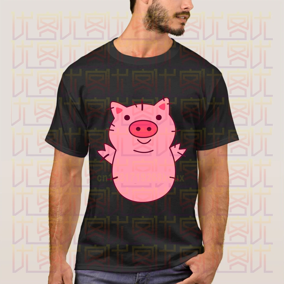 Новые 2020 летние свиньи свинья Логотип Одежда популярная футболка с круглым
