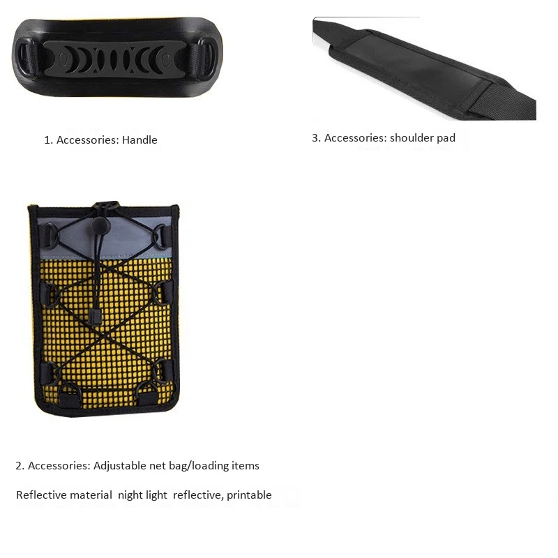 Waterproof Backpack Reflective Mesh Bag PVC Drifting Bag Kayak Dry Bag Outdoor Camping Bag
Waterproof Backpack Reflective Mesh Bag PVC Drifting Bag Kayak Dry Bag Outdoor Camping Bag
