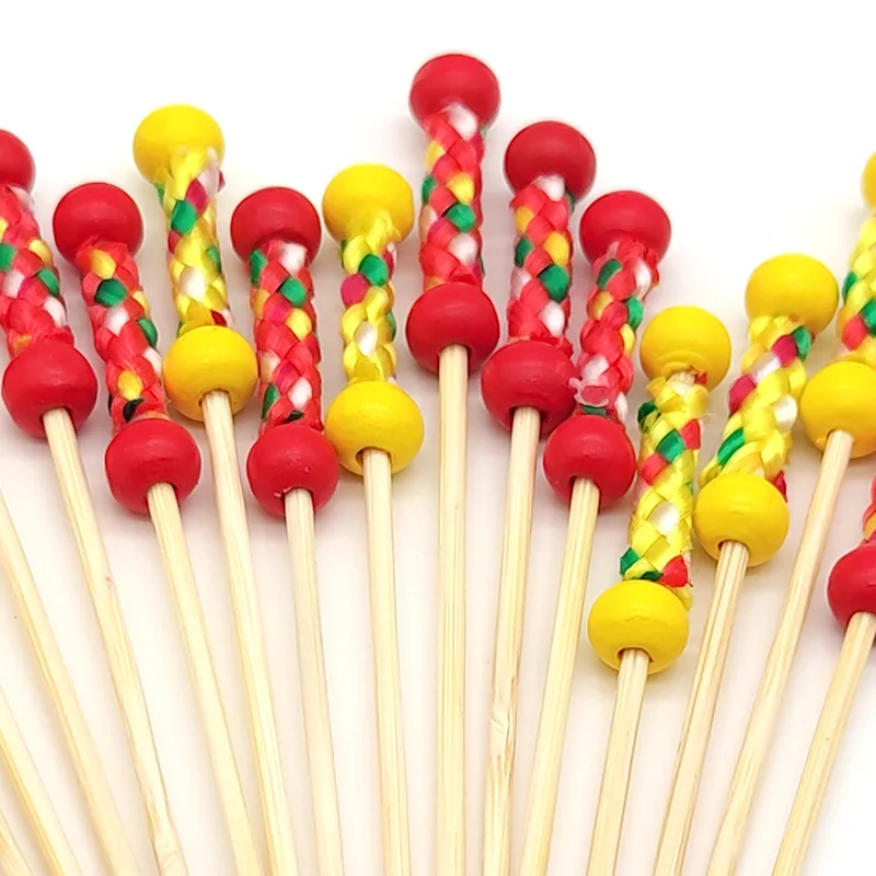Disposable Bamboo Beads Modeling Fruit Labels Creative Cocktail Beads Platter Fruit Labels Disposable Forks 100Pcs
Disposable Bamboo Beads Modeling Fruit Labels Creative Cocktail Beads Platter Fruit Labels Disposable Forks 100Pcs