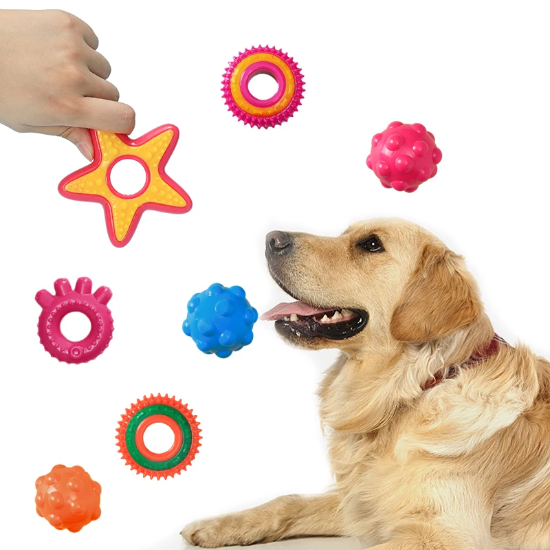 

Для животных, из ТЭП жевательные игрушки для собак, серия Ocean для маленьких и средних собак, прочная игрушка для кошек и щенков, чистящие зубы...