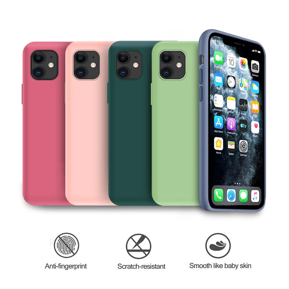 Чехол для Oppo A92 A72 A52 A31 A91 A9 2020 мягкий Оригинальный чехол из жидкого силикона
