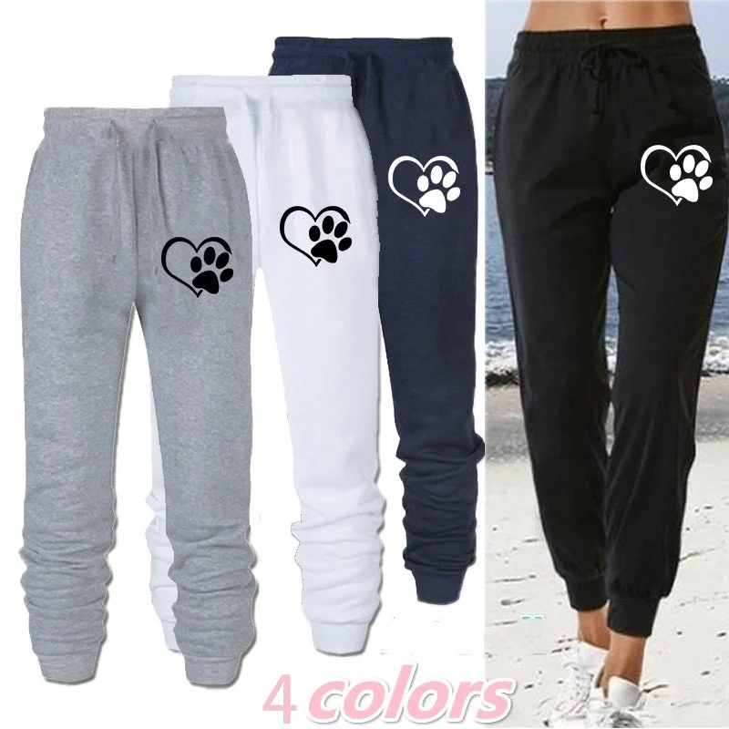 2021 Women Fashion Cat Paw Print Athletic Pants Ladies Loose Long Running Pants Outwear Sport Casual Jogging Large Size Trousers
2021 Women Fashion Cat Paw Print Athletic Pants Ladies Loose Long Running Pants Outwear Sport Casual Jogging Large Size Trousers