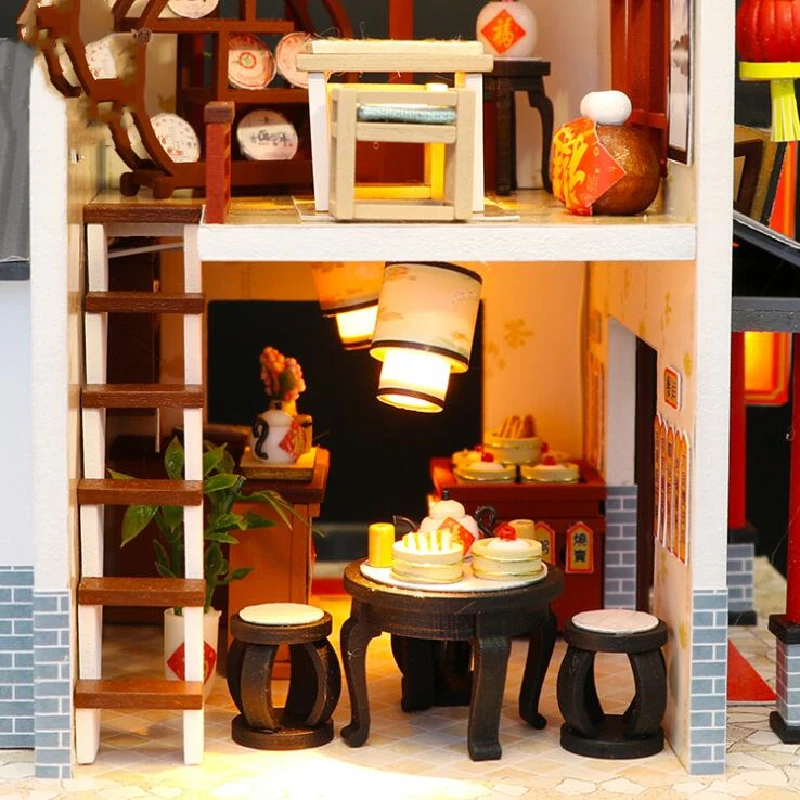 Chinese Style House Dragon Gate Inn DIY Wooden Miniature Doll House Kit Creative Building Assembly Model Kit Christmas Gifts
Chinese Style House Dragon Gate Inn DIY Wooden Miniature Doll House Kit Creative Building Assembly Model Kit Christmas Gifts