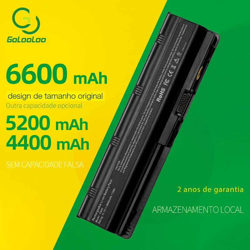 Golooloo Laptop Battery For HP Pavilion g4 g6 g7 CQ32 CQ42 CQ62 CQ72 DM4 HSTNN-CBOX Q60C CB0W MU06 MU09 G32 G42 G62 593553-001 
Golooloo Laptop Battery For HP Pavilion g4 g6 g7 CQ32 CQ42 CQ62 CQ72 DM4 HSTNN-CBOX Q60C CB0W MU06 MU09 G32 G42 G62 593553-001