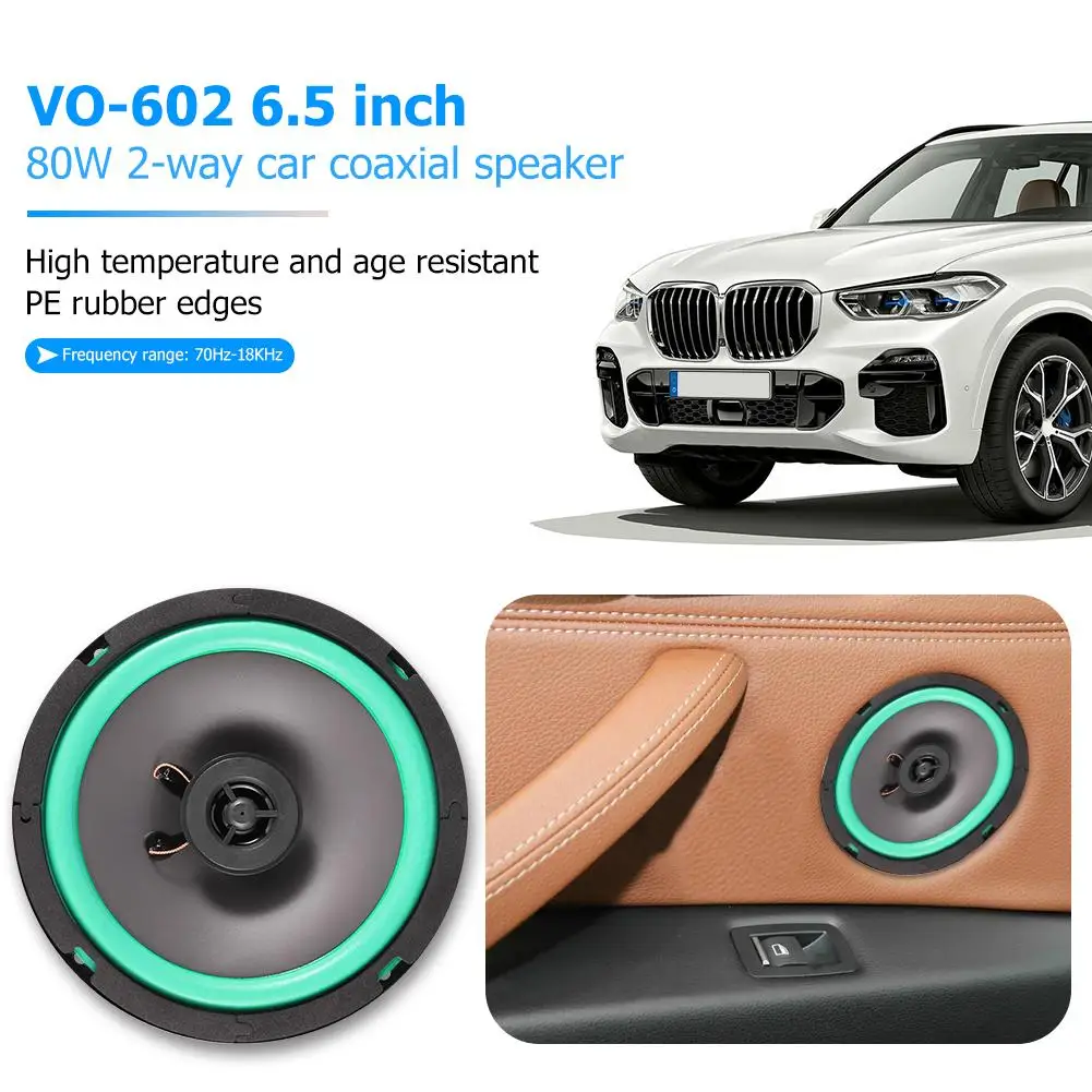 1pcs 6.5 Inch 2 Way 80W Car Coaxial Hifi Speakers Auto Audio Music Stereo Speaker Non-destructive Installation
1pcs 6.5 Inch 2 Way 80W Car Coaxial Hifi Speakers Auto Audio Music Stereo Speaker Non-destructive Installation