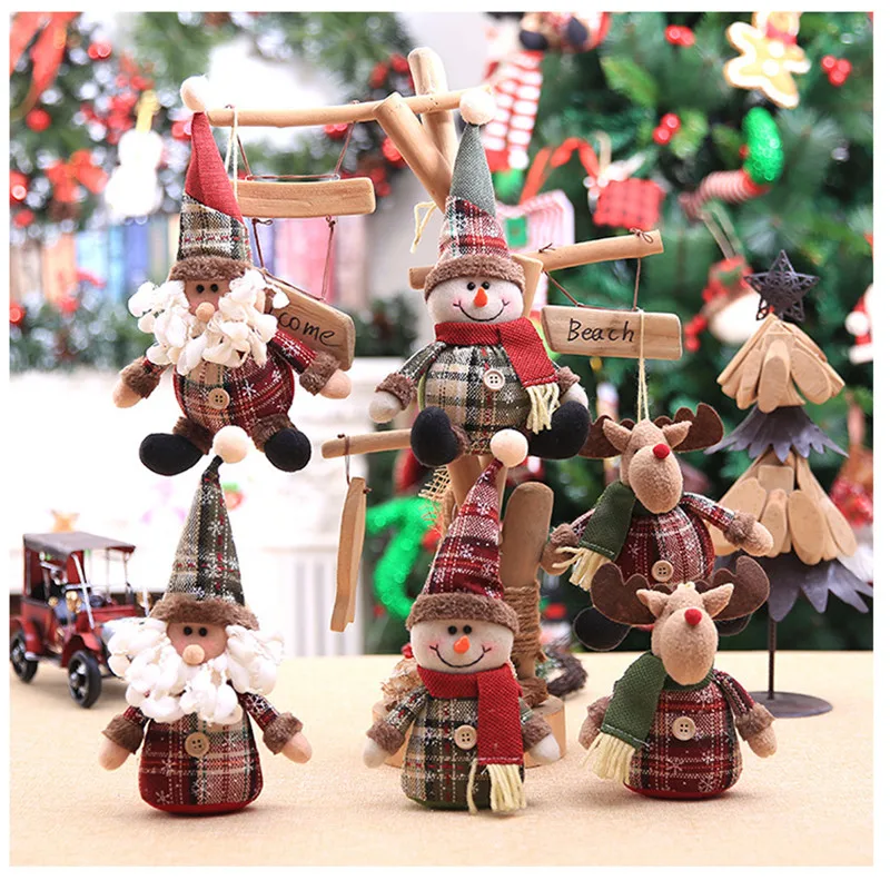 

Snowman Doll Merry Chirstmas Decoration for Home Elk Doll 2021 Christmas Ornaments Santa Claus Navidad Gift Happy New Year 2022