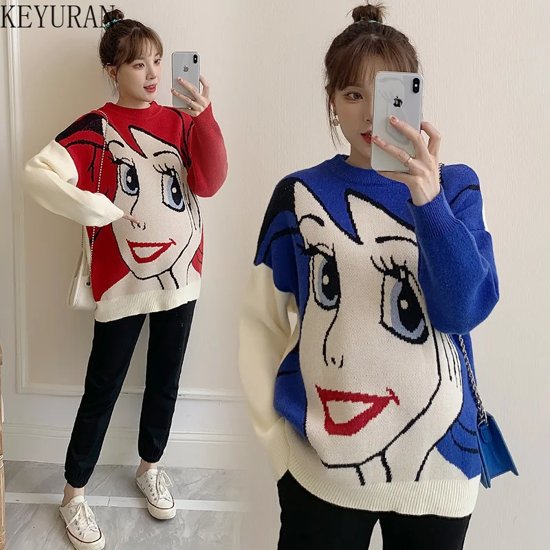 Maternity Clothes Sweater Autumn 2022 Spring New O Neck Cartoon Pattern Jacquard Pullover Pregnancy Sweater for Pregnant Women
Maternity Clothes Sweater Autumn 2022 Spring New O Neck Cartoon Pattern Jacquard Pullover Pregnancy Sweater for Pregnant Women