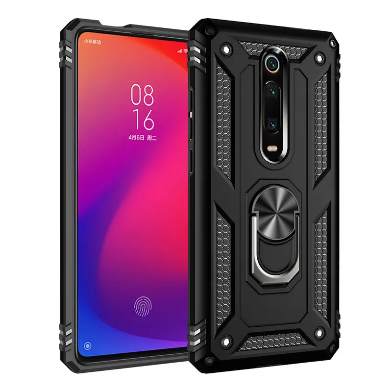 Защитный чехол для Xiaomi Redmi K20 Pro металлический жесткий накладка с кольцом Mi 9T Mi9T