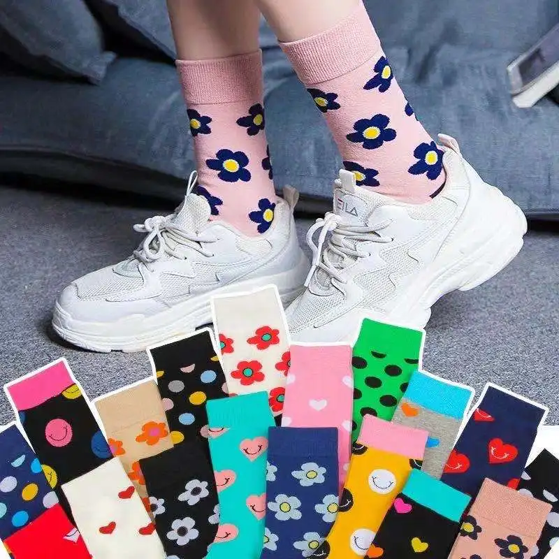 25 Patterns Harajuku HAPPY Cotton Lovely Floral Women Socks Funny Hearts Cut Gilrs Dress Trendy Tide Creative Skateboard Female
25 Patterns Harajuku HAPPY Cotton Lovely Floral Women Socks Funny Hearts Cut Gilrs Dress Trendy Tide Creative Skateboard Female