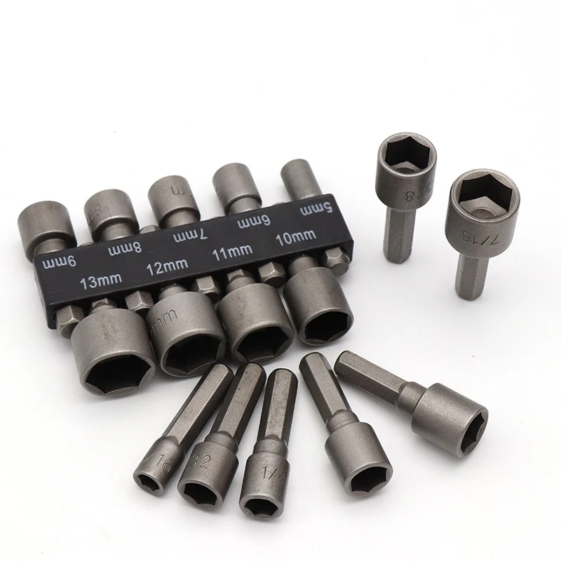 Hexagon Nut Driver Drill Bit Socket Screwdriver Wrench Set For Wrench 1/4" Electric Screwdriver Handle Tools No Magnetic
Hexagon Nut Driver Drill Bit Socket Screwdriver Wrench Set For Wrench 1/4" Electric Screwdriver Handle Tools No Magnetic