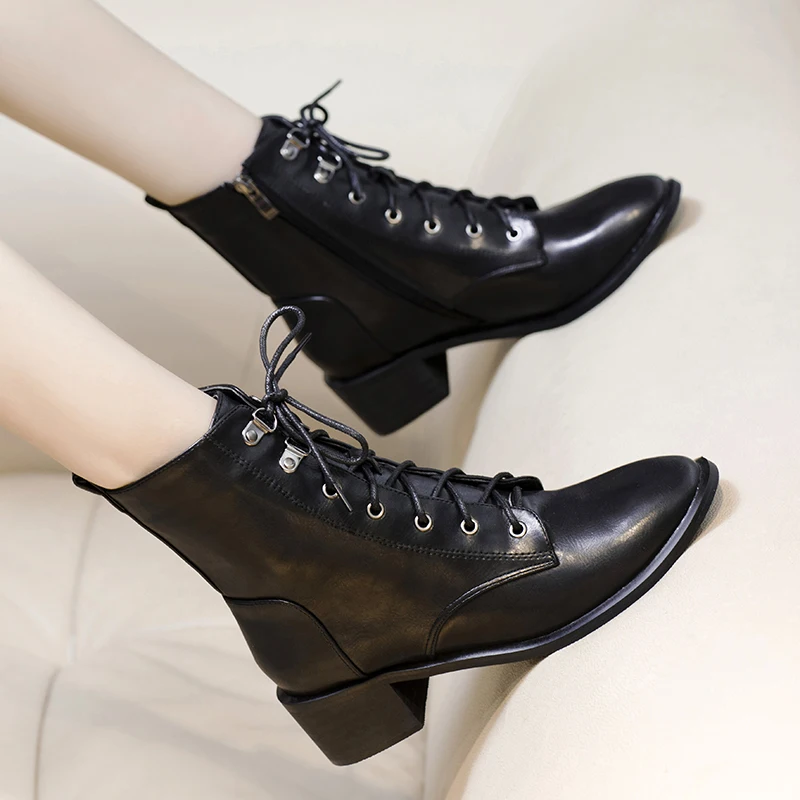 British fashion women boots party banquet dress genuine leather shoes ladies cowboy boot pointed toe ankle botas mujer botines
British fashion women boots party banquet dress genuine leather shoes ladies cowboy boot pointed toe ankle botas mujer botines