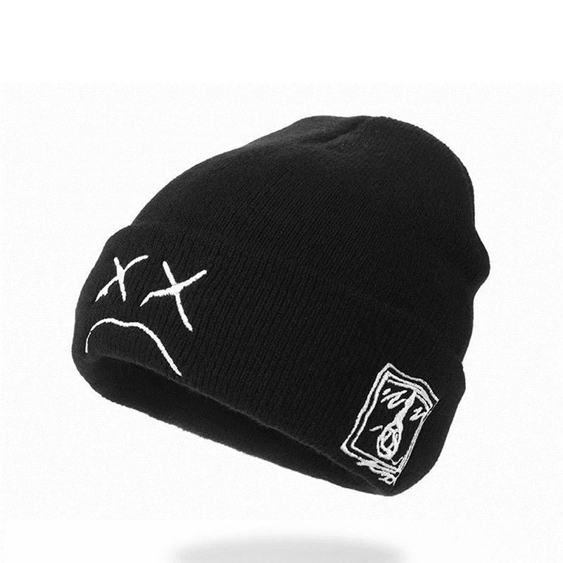 2021 Beanie, Knitted Hat, hip-hop style, Embroidered Knitted hat with sad Expression, Warm Woolen hat for men and women
2021 Beanie, Knitted Hat, hip-hop style, Embroidered Knitted hat with sad Expression, Warm Woolen hat for men and women