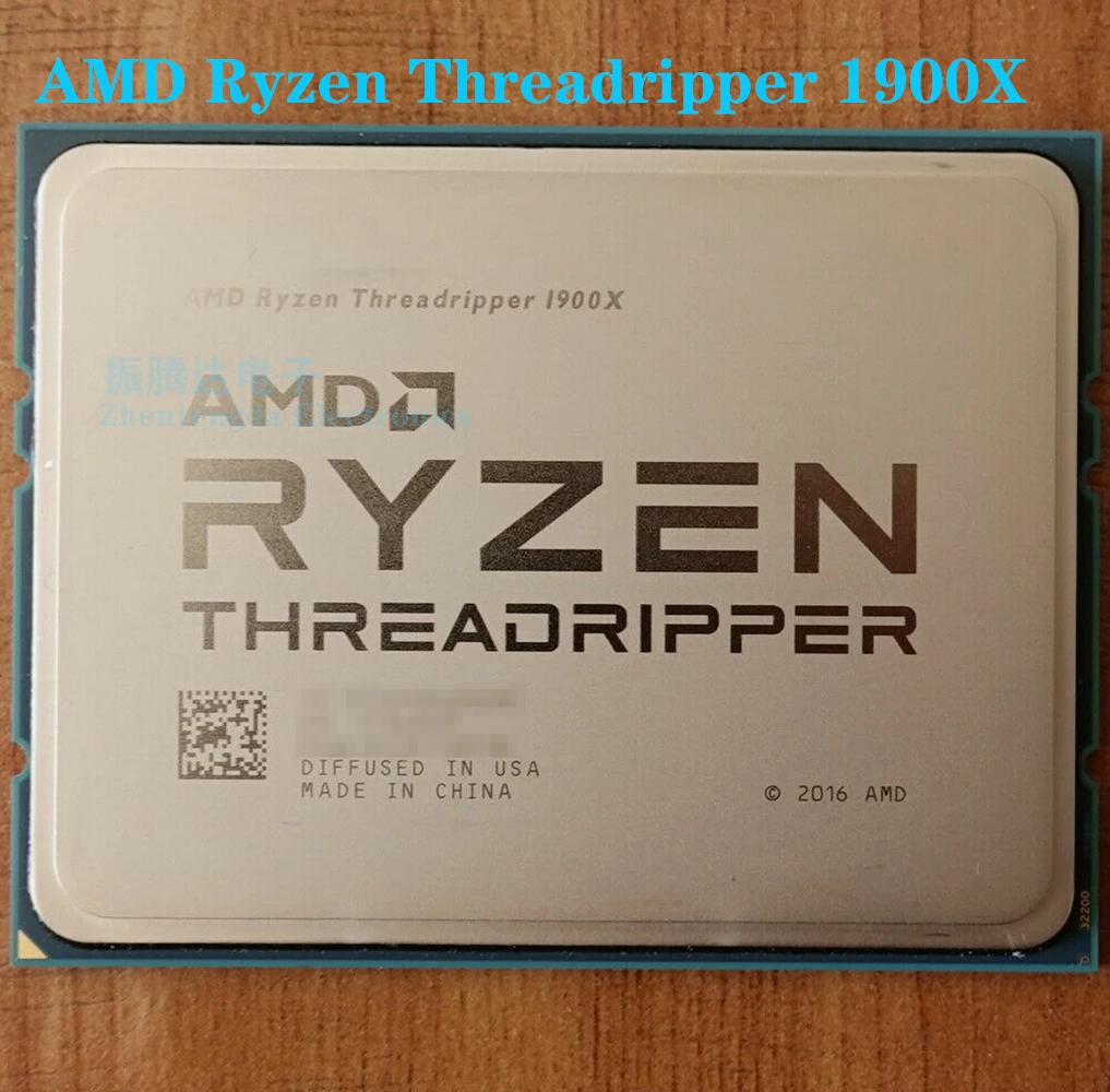 AMD Ryzen Threadripper 1900X CPU 3.8GHz 16MB 8 Core 16 Threads Socket TR4 AMD 1900X CPU Processor
AMD Ryzen Threadripper 1900X CPU 3.8GHz 16MB 8 Core 16 Threads Socket TR4 AMD 1900X CPU Processor