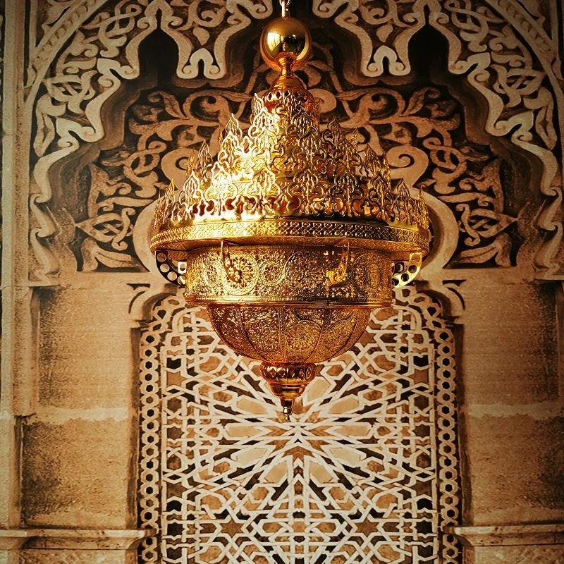 Saudi Arabia Design Gold Lustre Hollow Carved Flame Pendant Light Moroccan Lamp Hotel Buddha Hall Villa Restaurant Cafe Club Bar
Saudi Arabia Design Gold Lustre Hollow Carved Flame Pendant Light Moroccan Lamp Hotel Buddha Hall Villa Restaurant Cafe Club Bar
