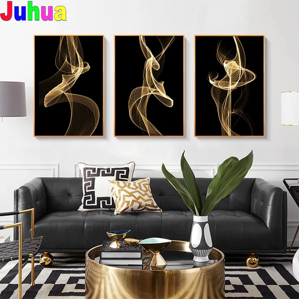 Набор из 3 предметов «сделай сам», алмазная живопись, абстрактная Скандинавская золотая линия, полная квадратная/круглая вышивка стразами, ... 
Набор из 3 предметов «сделай сам», алмазная живопись, абстрактная Скандинавская золотая линия, полная квадратная/круглая вышивка стразами, ...