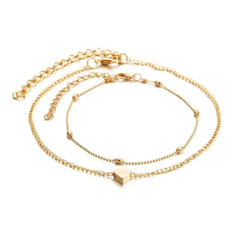 Exquisite style metal love decoration women's fashion ankle decoration chain beach resort style foot chain adjustable
Exquisite style metal love decoration women's fashion ankle decoration chain beach resort style foot chain adjustable