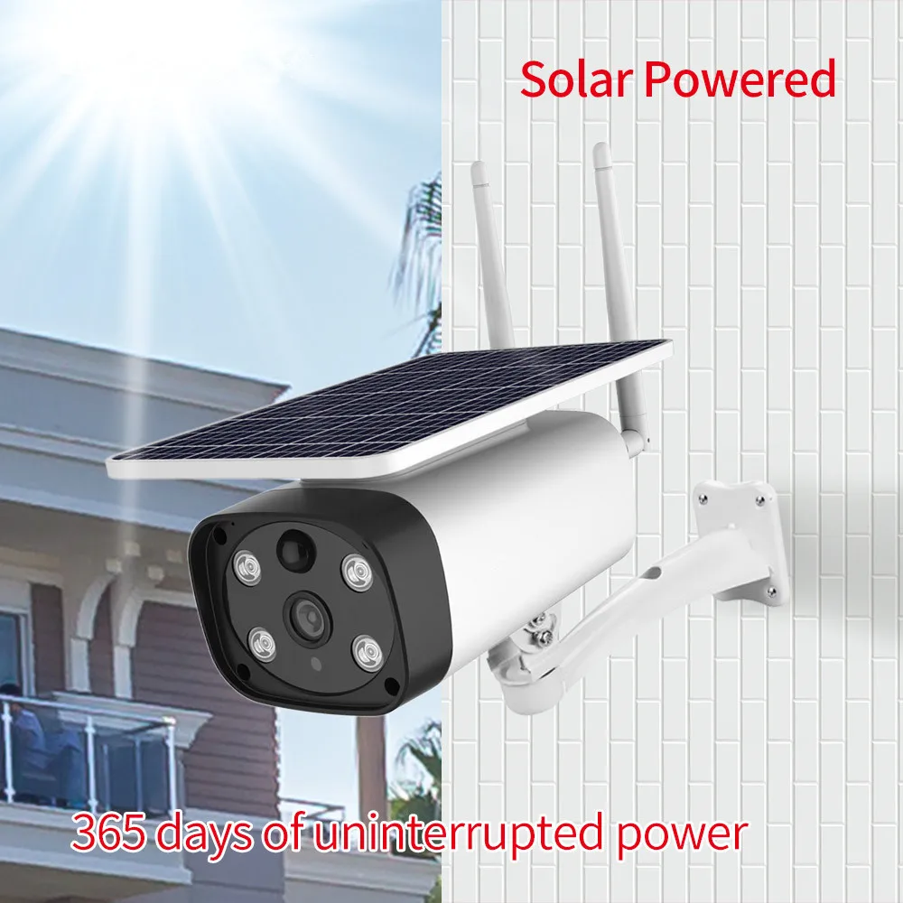 Solar WiFi IP Camera 1080P HD Outdoor Charging Battery Wireless Security Camera PIR Motion Detection Two-Way Audio IP66
Solar WiFi IP Camera 1080P HD Outdoor Charging Battery Wireless Security Camera PIR Motion Detection Two-Way Audio IP66