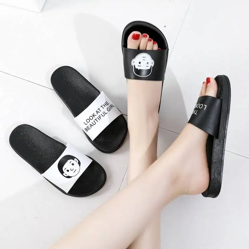 Summer Home Men Slippers Simple Black White Lovers Shoes Non-slip Bathroom Slides Flip Flops Indoor Women Platform Slippers
Summer Home Men Slippers Simple Black White Lovers Shoes Non-slip Bathroom Slides Flip Flops Indoor Women Platform Slippers