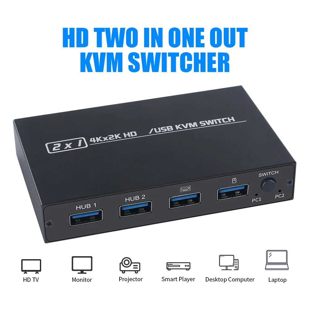 2-портовый USB KVM 4K HDMI-совместимый переключатель сплиттер для совместного монитора клавиатуры и мыши с адаптацией EDID / HDCP разъем принтера
2-портовый USB KVM 4K HDMI-совместимый переключатель сплиттер для совместного монитора клавиатуры и мыши с адаптацией EDID / HDCP разъем принтера