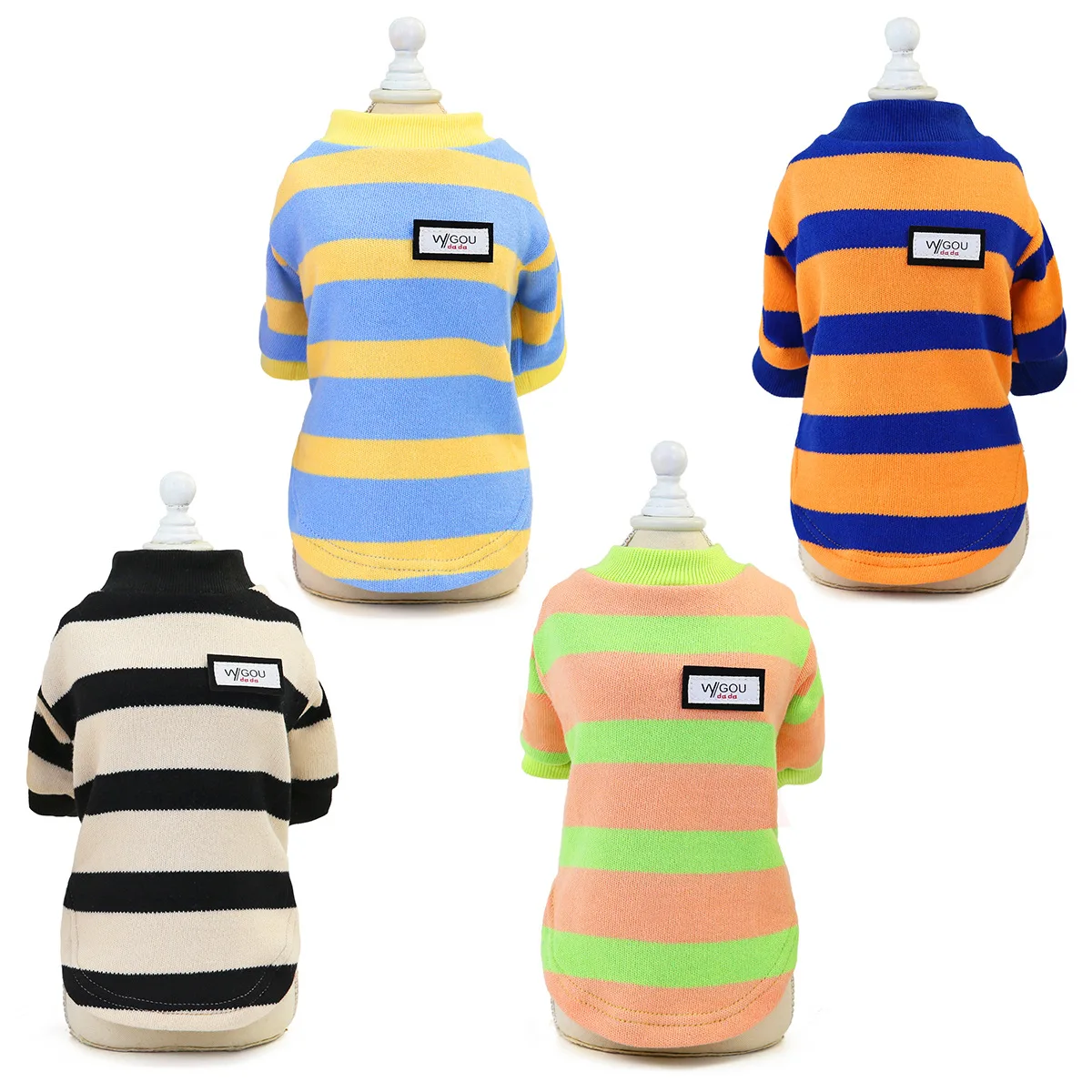 Pet Clothing Teddy Cat and Dog Print Cute Striped Sweater Teddy Dog Bichon Pet Clothing Wholesale Dog Costume
Pet Clothing Teddy Cat and Dog Print Cute Striped Sweater Teddy Dog Bichon Pet Clothing Wholesale Dog Costume
