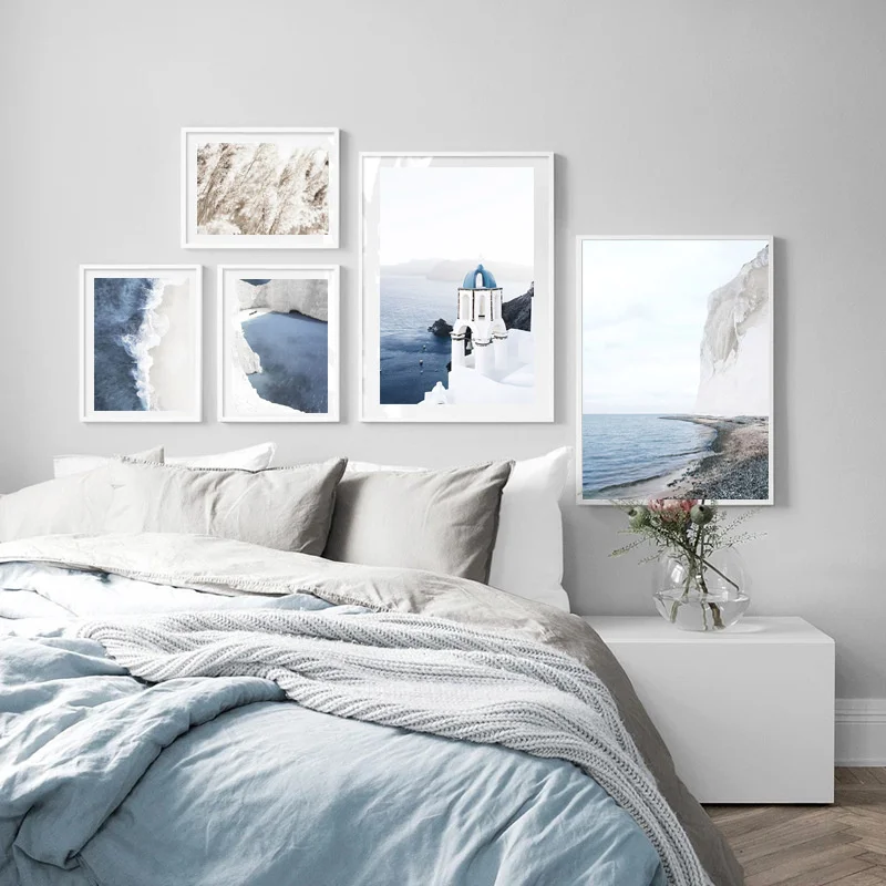 Modern Ocean Blue Beach Landscape Print Poster Picture Reed Plant White Building Nordic Scenery Canvas Painting Home Decoration
Modern Ocean Blue Beach Landscape Print Poster Picture Reed Plant White Building Nordic Scenery Canvas Painting Home Decoration