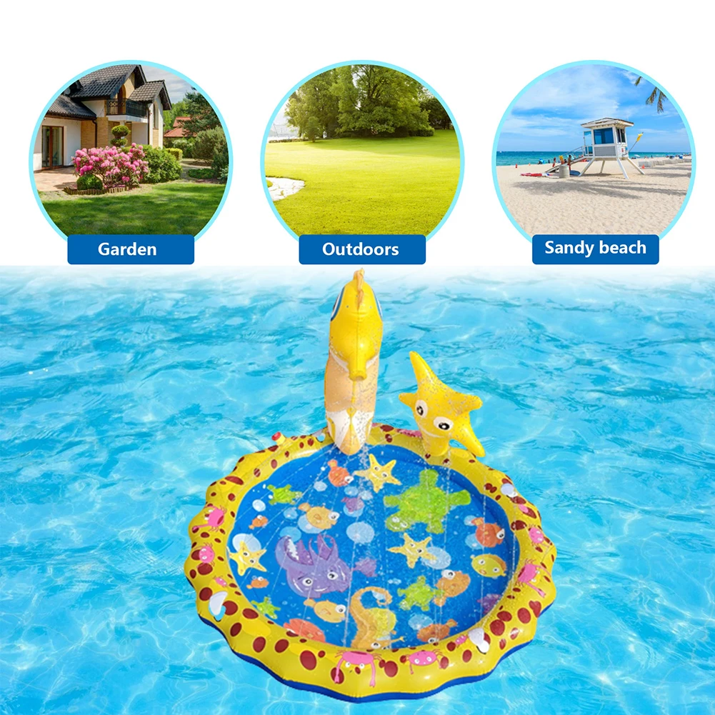 Summer Outdoor 3D Hippocampus Children Water Spraying Mats Toys Outdoor Cold Water Sprinkler Inflatable Ring Splash Play Pad Gam
Summer Outdoor 3D Hippocampus Children Water Spraying Mats Toys Outdoor Cold Water Sprinkler Inflatable Ring Splash Play Pad Gam